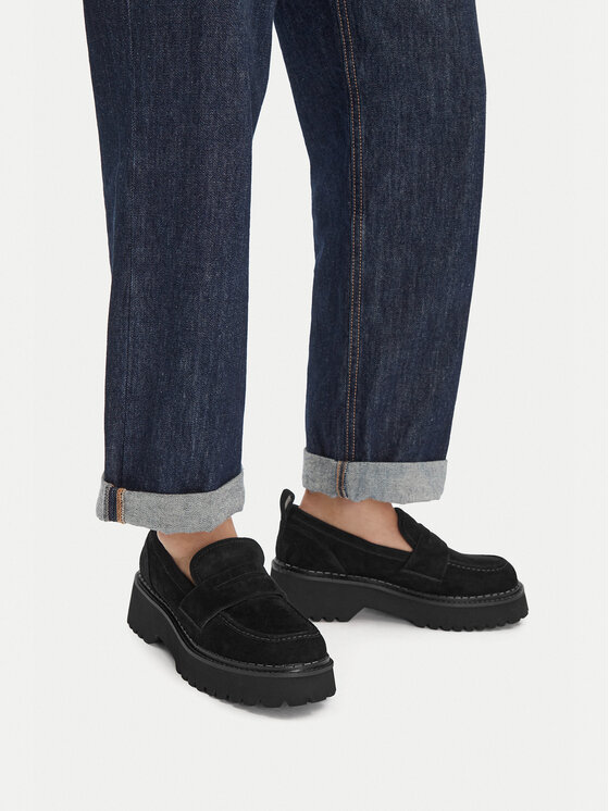 Badura Loafersy EO-ARYA-LT017-1 Czarny