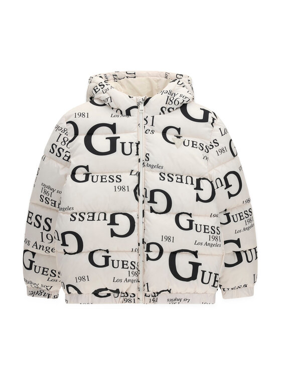 Guess Kurtka zimowa H6BL05 W4160 Kremowy Oversize