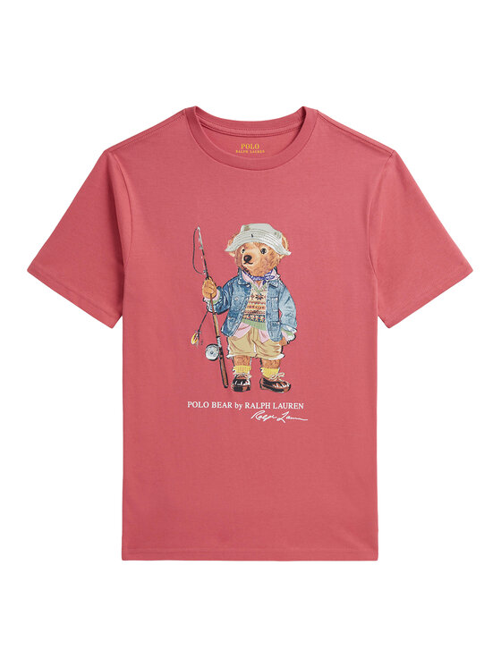 Polo Ralph Lauren T-Shirt 323B18890003 Czerwony jasny Regular Fit