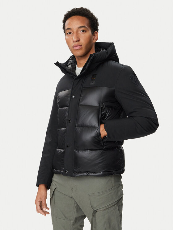 Blauer Kurtka puchowa Brook 26WBLUC03069 Czarny Regular Fit