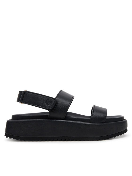 Pollini Sandały SA16155G1MTL0000 Czarny