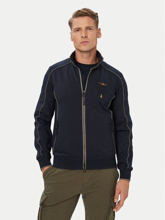 Aeronautica Militare Bluza 262FE2138UF00691 Granatowy Regular Fit