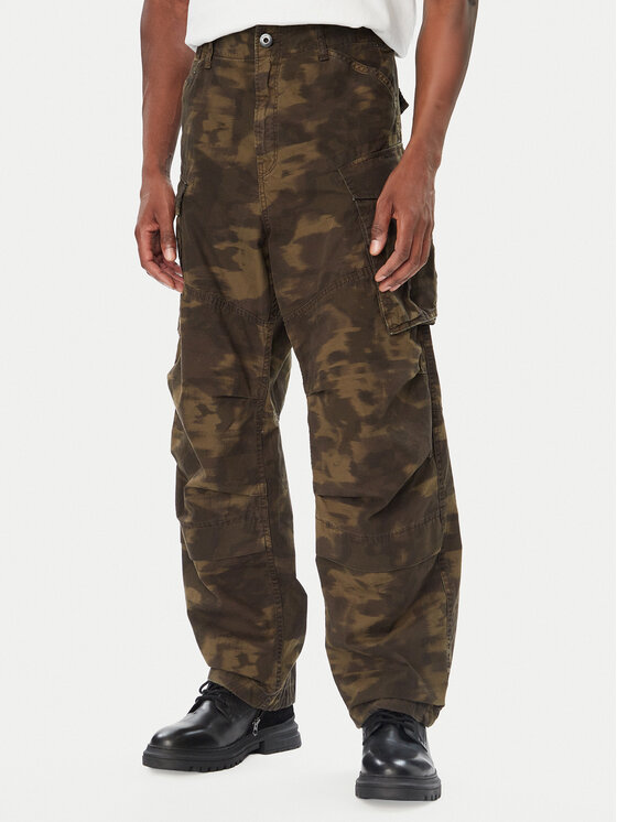 G-STAR Spodnie materiałowe Rovic 3D D30010-D553 Khaki Regular Fit