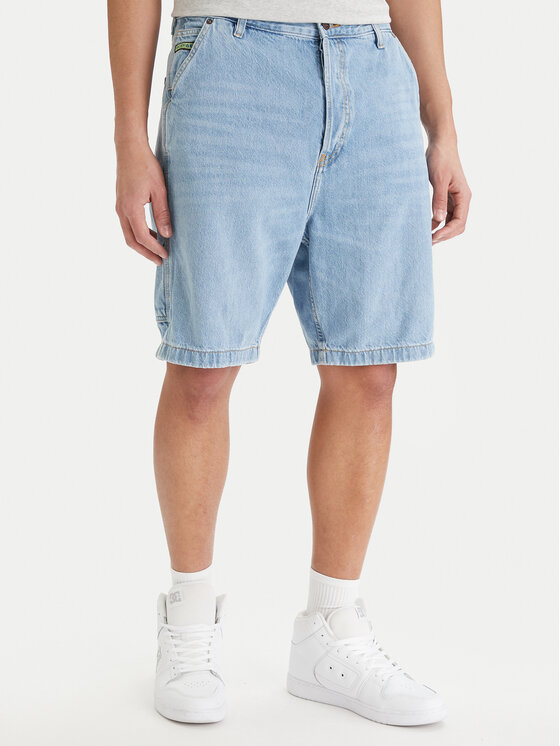 DC Shoes Szorty jeansowe EDYDS03037 Błękitny Baggy Fit