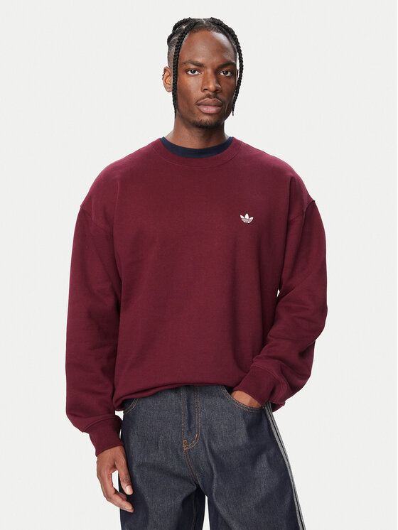 adidas Bluza Trefoil Essentials LL1046 Bordowy Regular Fit