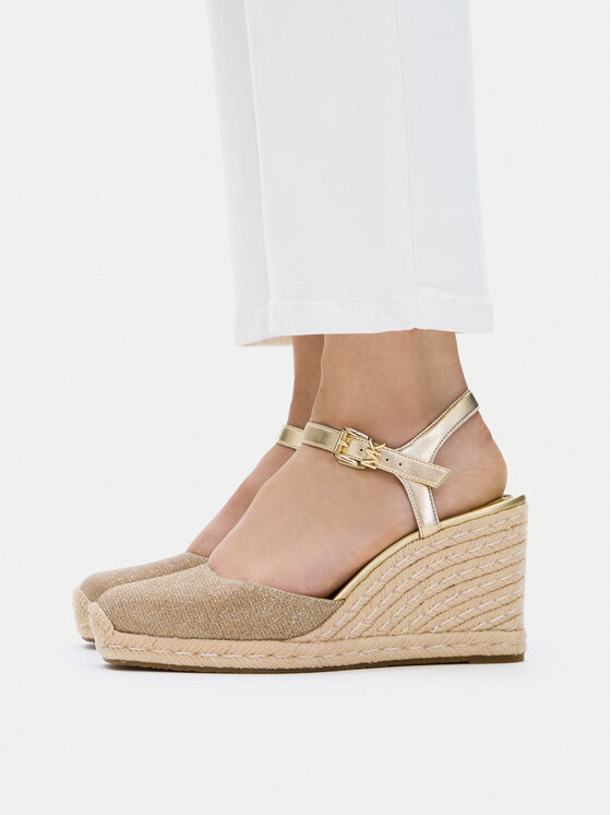 MICHAEL Michael Kors Espadryle Kenzie Wedge 40S6KZMS3D Złoty