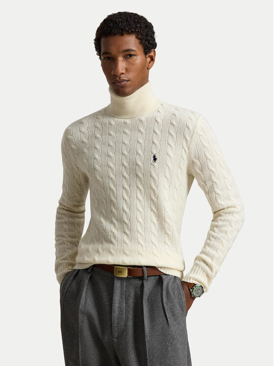 Polo Ralph Lauren Golf 710876836500 Kremowy Regular Fit