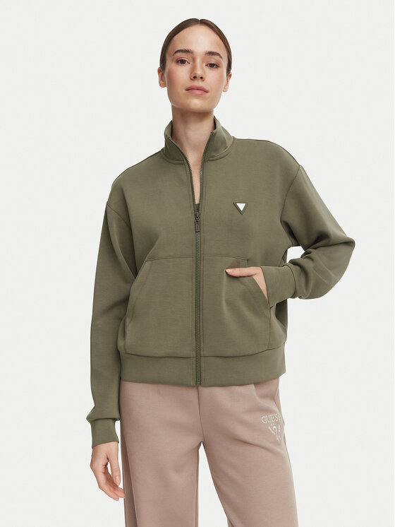 Guess Bluza V6YQ17 K4313 Khaki Regular Fit