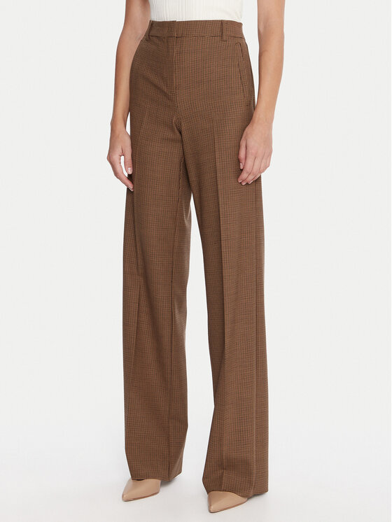 Marella Spodnie materiałowe Tales 2523136241 Beżowy Regular Fit
