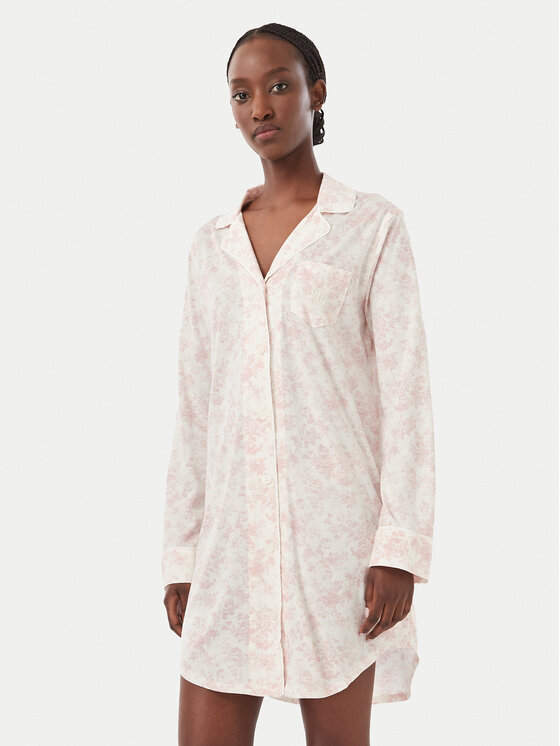 LAUREN RALPH LAUREN Koszula nocna ILN32540 Różowy jasny Regular Fit