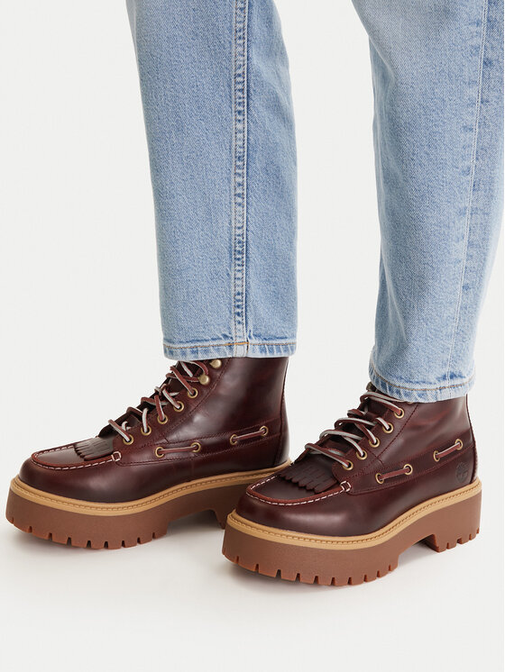 Timberland Trzewiki Stone Street Mid TB0A27YZEIW1 Bordowy