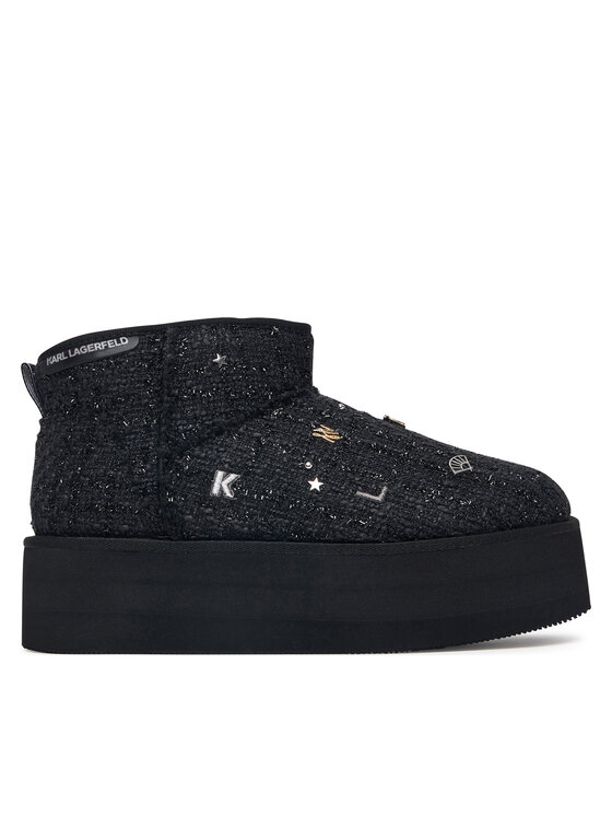 KARL LAGERFELD Śniegowce Thermo Charms & Studs KL48524B Czarny