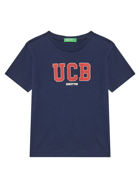 United Colors Of Benetton T-Shirt 3I1XG10HT Granatowy Regular Fit