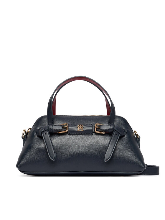 Tommy Hilfiger Torebka Th Buckle Mini Tote AW0AW19034 Granatowy