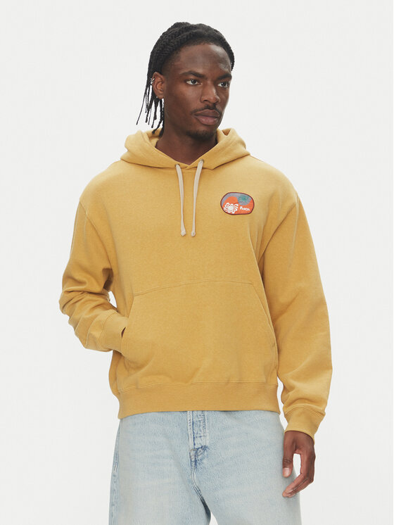 RVCA Bluza 23A411503 Żółty Regular Fit