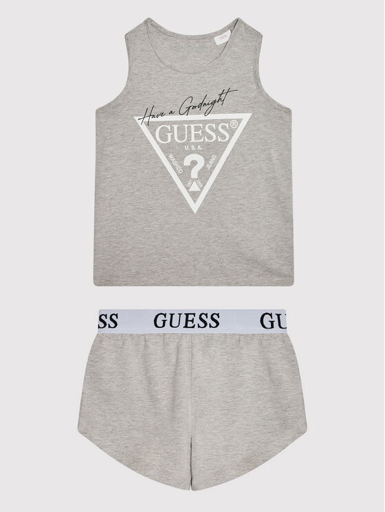 Guess Piżama J1BG00 J1311 Szary Regular Fit