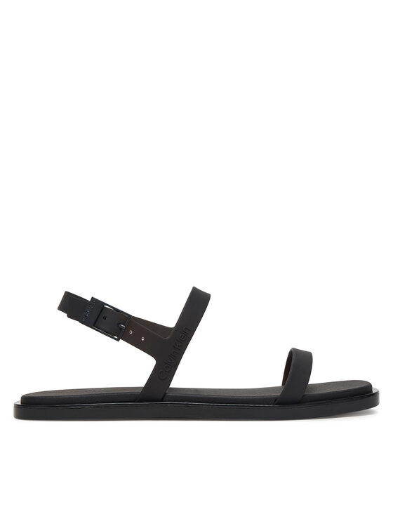 Calvin Klein Sandały Jelly Sandal Sling Mat Tran Tpu HW0HW02969 Czarny