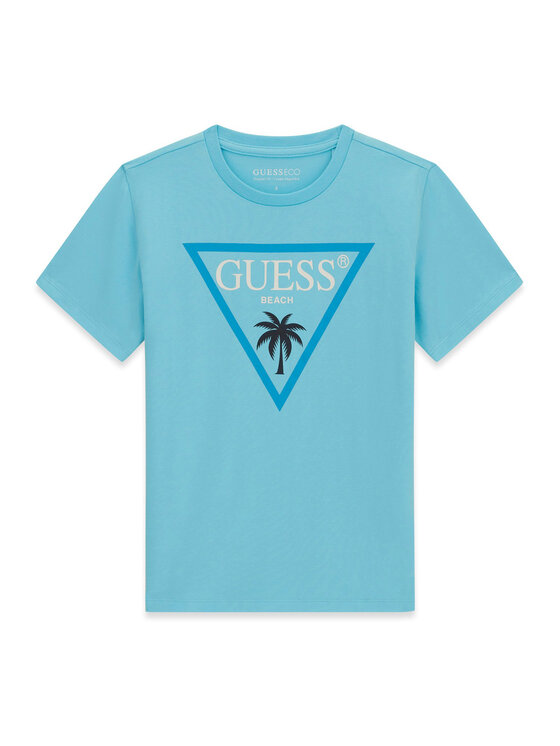 Guess T-Shirt L6GI27 J1314 Niebieski Regular Fit
