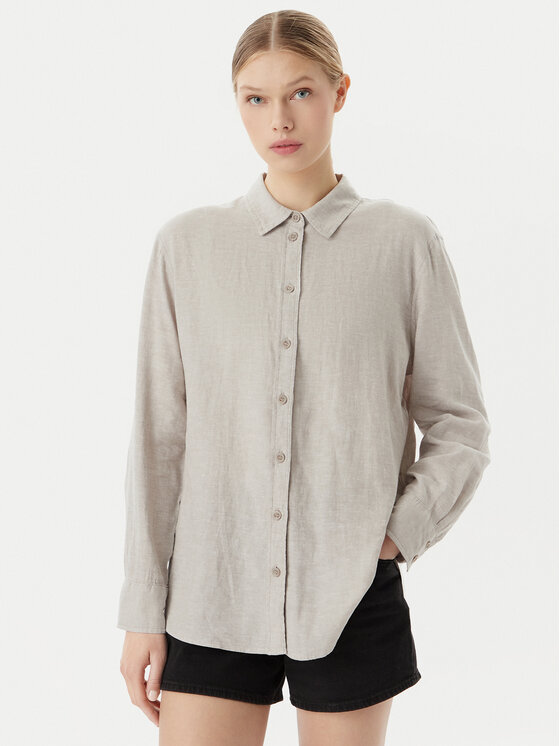 Vero Moda Koszula Linn 10305085 Szary Relaxed Fit