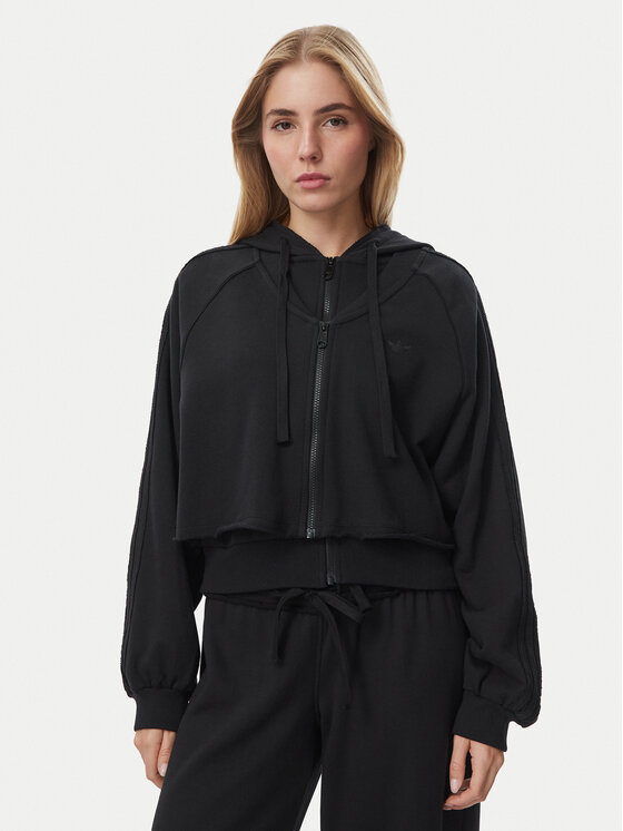 adidas Bluza Sst Double Front Hoody KS9236 Czarny Regular Fit