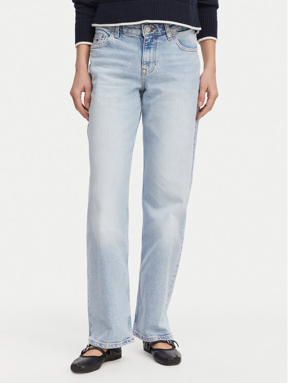 Tommy Jeans Jeansy DW0DW23047 Niebieski jasny Straight Fit