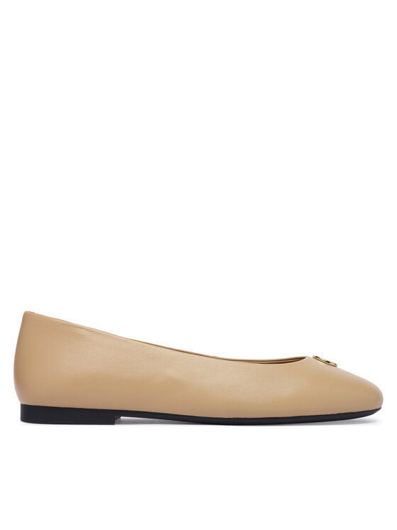Tommy Hilfiger Baleriny Th Plate FW0FW09374 Beżowy