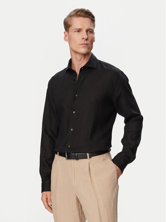 JOOP! Koszula Pai-W 30102661 Czarny Regular Fit