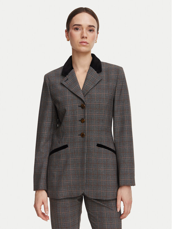 Marella Marynarka Colono 2623046034 Szary ciemny Regular Fit