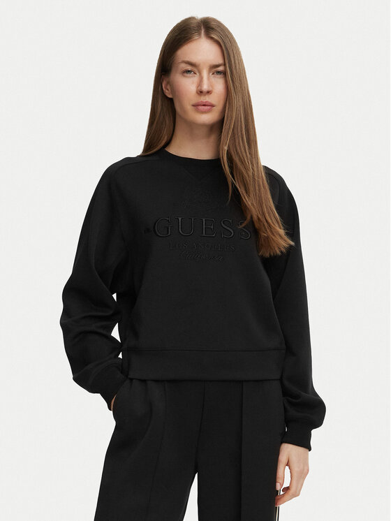 Guess Bluza V6BQ05 K6264 Czarny Regular Fit