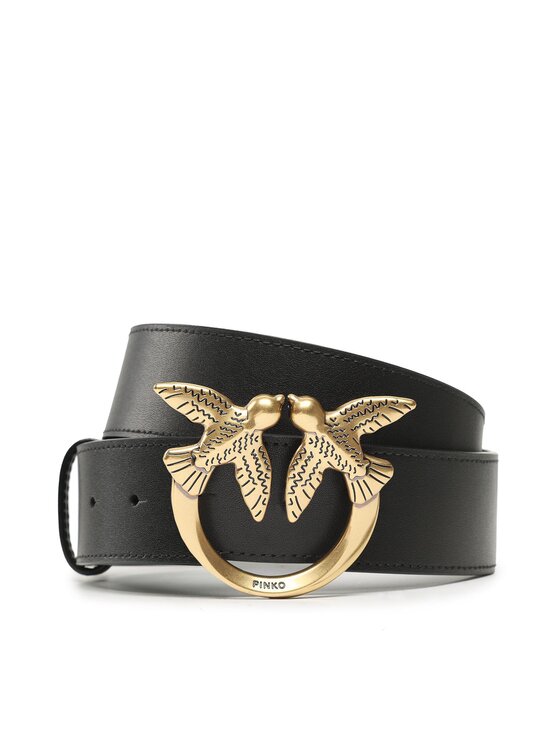 PINKO Pasek Love Berry H4 Belt PE 23 PLT01 100120 A0F1 Czarny