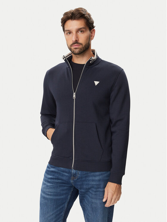 Guess Bluza M6BQ52 K6169 Granatowy Slim Fit