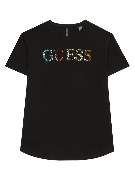 Guess T-Shirt J6GI33 J1314 Czarny Regular Fit