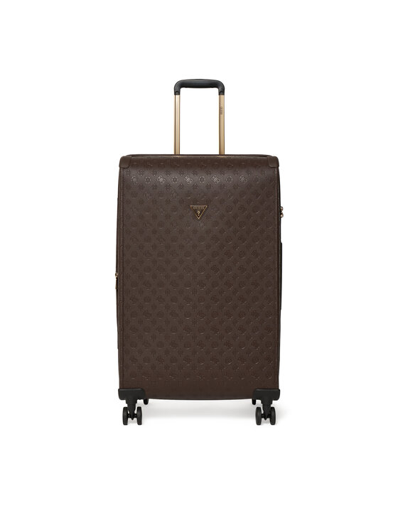 Guess Walizka duża Lenwood Travel TWDP21 02988 Beżowy ciemny