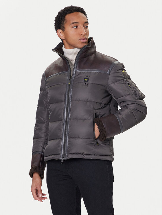 Blauer Kurtka zimowa 25WBLUC02028 Zielony Regular Fit