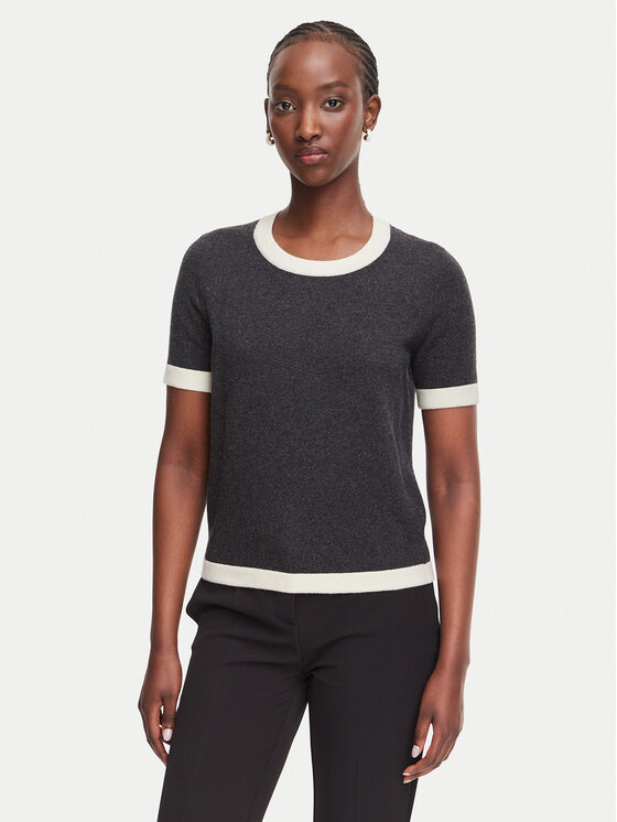 Luisa Spagnoli Sweter Casilda 100505 Szary ciemny Regular Fit