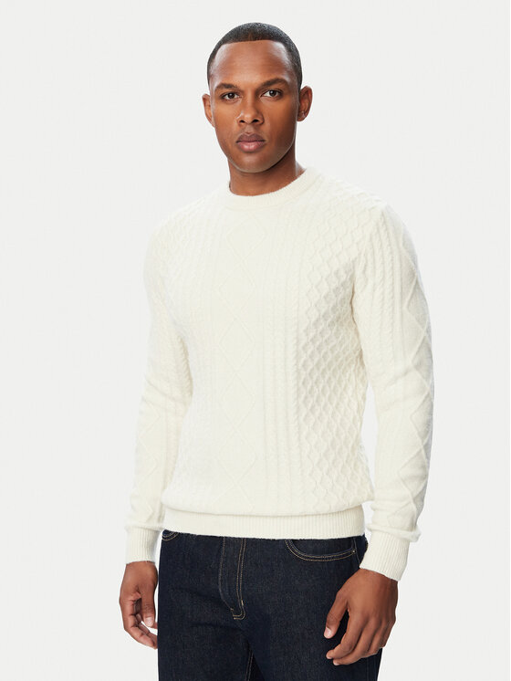 Guess Sweter M6BR2 8Z1549 Kremowy Regular Fit