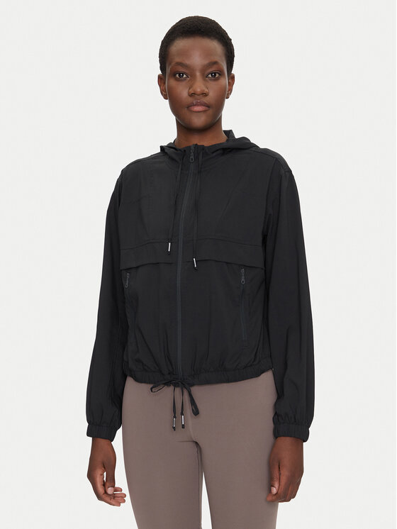 Girlfriend Collective Wiatrówka Allie 2020 Czarny Regular Fit