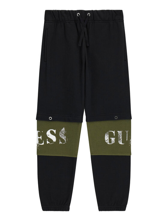 Guess Spodnie dresowe L6BB08 K6081 Czarny Regular Fit