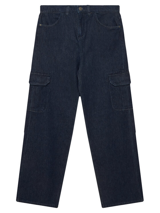 Guess Jeansy L6BA01 D2285 Granatowy Oversize