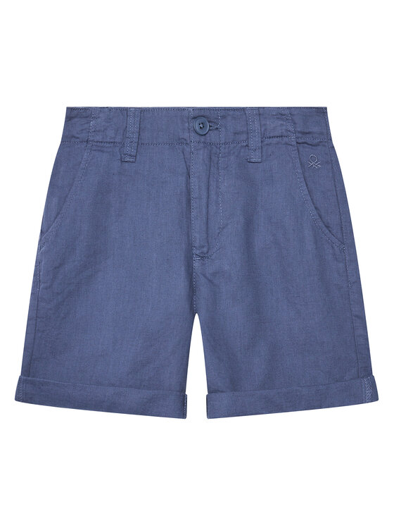 United Colors Of Benetton Szorty materiałowe 43WBC901E Niebieski Regular Fit