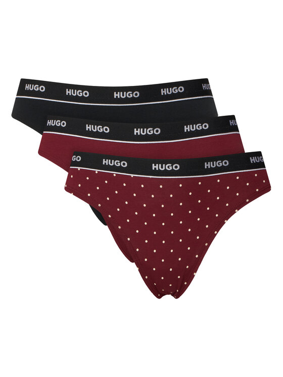 HUGO Komplet stringów 50545703 Czerwony