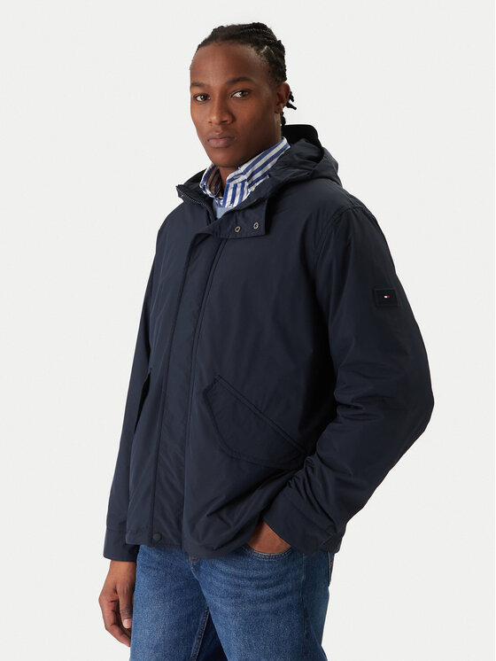 Tommy Hilfiger Kurtka przejściowa MW0MW42563 Granatowy Regular Fit