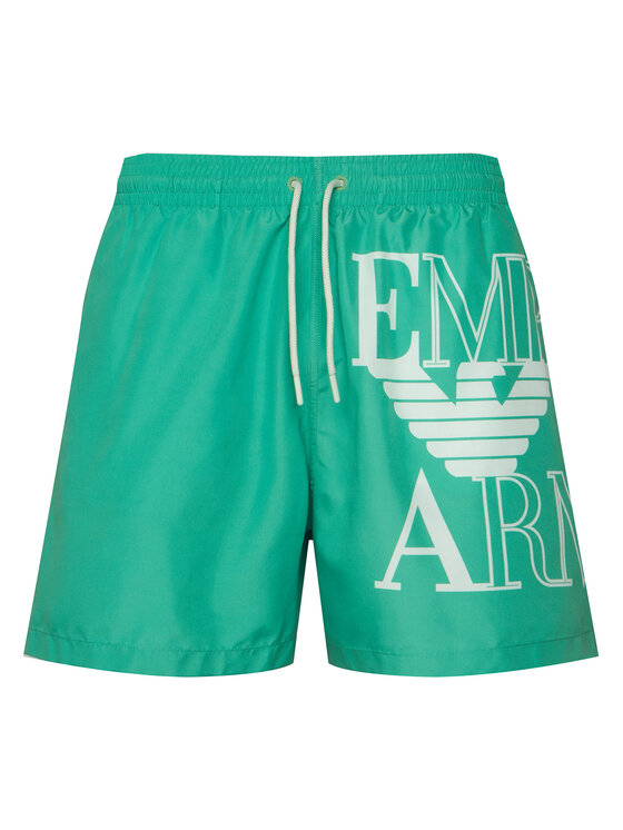 Emporio Armani Szorty kąpielowe EM000583 AF20434 U7308 Zielony Regular Fit