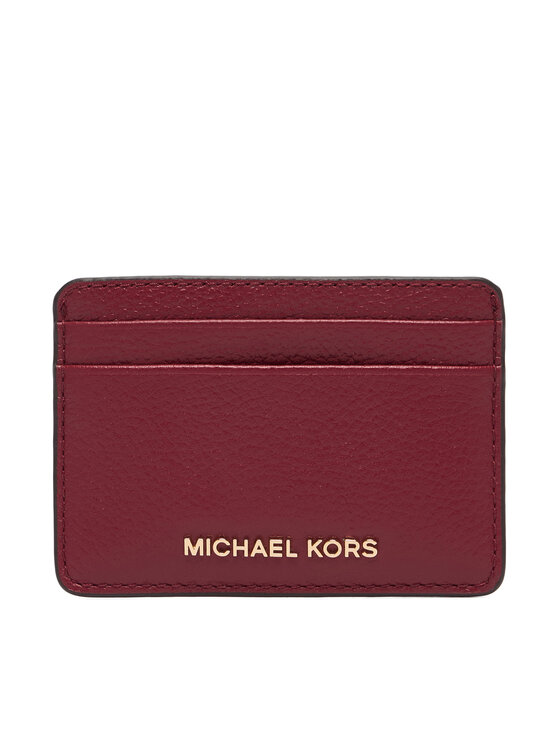 MICHAEL Michael Kors Etui na karty kredytowe 32F7GF6D0L Bordowy