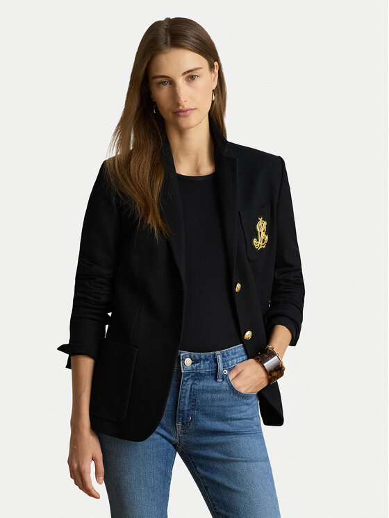 LAUREN RALPH LAUREN Marynarka Bullion 200797305500 Czarny Regular Fit