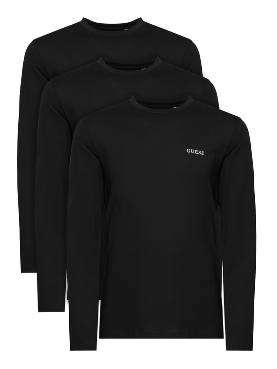Guess Komplet longsleeve U6BG04 K5370 Czarny Regular Fit