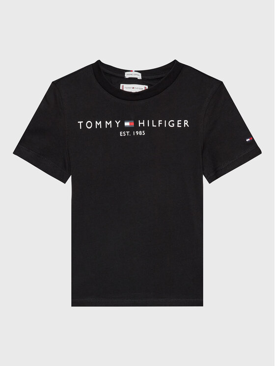 Tommy Hilfiger T-Shirt Essential KS0KS00210 M Czarny Regular Fit