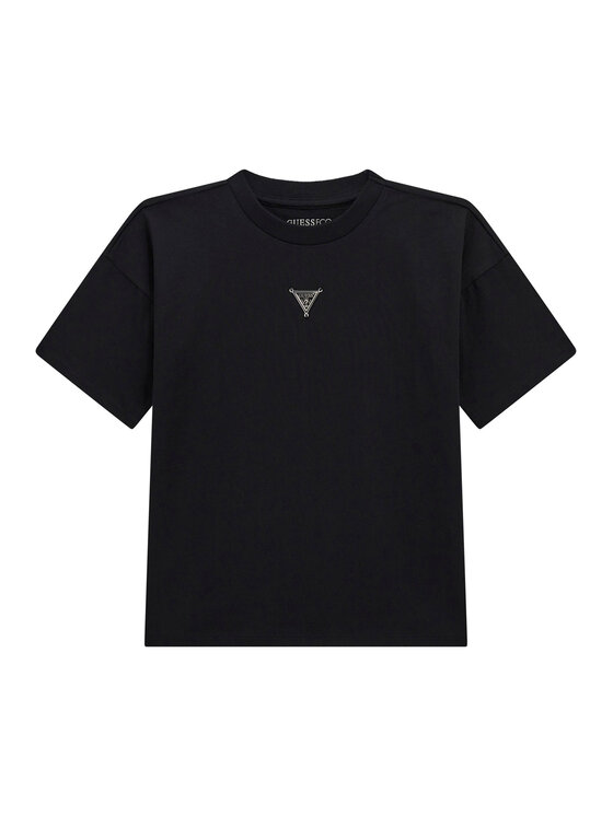 Guess T-Shirt L5BI16 KCNQ4 Czarny Regular Fit