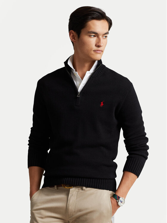 Polo Ralph Lauren Sweter 710859939003 Czarny Regular Fit