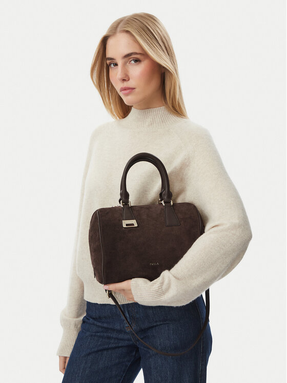 Furla Torebka Olivia M Boston Bag WB02148 BX4018 3244S Brązowy ciemny
